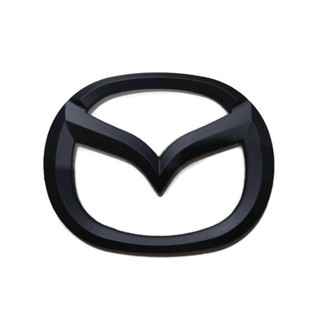 MAZDA ตรา โลโก้ รถ หน้า หรือ หลัง สีดำด้าน ขนาด 14cm mazda LOGO BADGE EMBLEM จัดส่งเร้ว