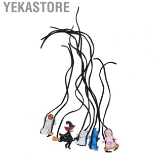 Yekastore 5pcs Car Hanging Ornament Cute Slight Shaking Eco Friendly Resin Car Ornament with Adjustable Lanyard for Window Decoration