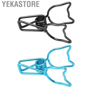 Yekastore 100Pcs  Binder Clamps Strong Clamping Metal Hollow Binder Clips For School