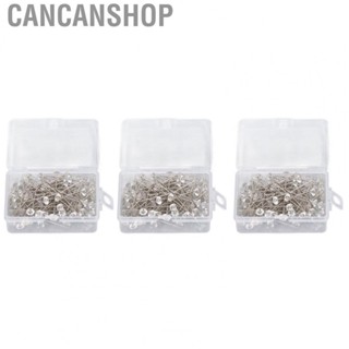 Cancanshop Clear Push Pins Push Pins with Plastic Box for Papers for Bulletin Boards