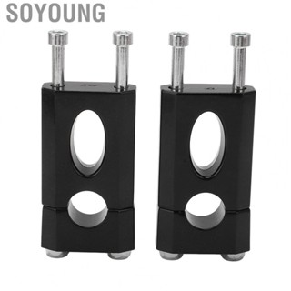 Soyoung Handlebar Mount Clamp Riser  Handlebar Riser Mounting   Scratch Solid Construction 7/8in  for Motorcycle