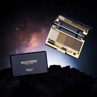 Browit Multiverse Eyebrow Palette 4g [1g x 4 Colors] บราวอิท พาเลทเขียนคิ้วชนิดฝุ่น แบบ 4in1 มีไฮไลท์ 1 สี และสีคิ้ว...