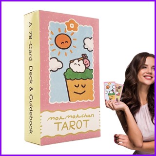 ไพ่ทาโรต์ Mok Mok Chan Tarot Oracle ขนาด 12x7 ซม. ภาษาอังกฤษ สําหรับเล่นเกมกระดาน