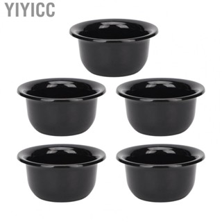 Yiyicc Beard Shaving Foam Bowl  Plastic Lightweight 5Pcs Smooth Surface Shaving Soap Bowl Convenient  for Home