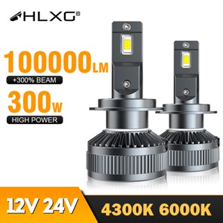 【Super Power】แคนบัส LED H7 300W 100000หลอดไฟหน้ารถยนต์ LED LM H4 H11 H1 HB3 9005 HB4 H8 HIR2 9012 Bi 6000K 4300K 12V 24V HLXG 2X