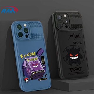 เคสโทรศัพท์มือถือ คาร์บอนไฟเบอร์ ลายการ์ตูนอนิเมะ Pokemon Gengar สําหรับ Redmi Note 12 12 Pro A1 12C Note 11S 11 Pro Redmi 10 10C 9A 9C 10A A2 Note 10Pro Note 10S Note 9s X3 Pro NFC