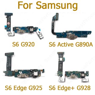  แท้ บอร์ดซ็อกเก็ตชาร์จ Usb สําหรับ Samsung Galaxy S6 Edge Plus Active G920 G925 G928 G890