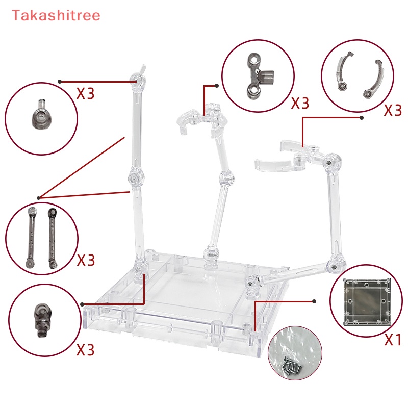 (Takashitree) 1Set Action Figure Base Suitable Display Stand for HG 1/144 Cinema Game