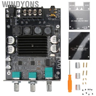 Windyons Power Amplifier Module Dual Channel Subwoofer 100Wx2 DC12‑24V BT 5.0  Amplifier Board ZK‑1002T