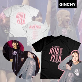 【ใหม่】Blackpink | T-shirt | "Artist" | "KPOP" | "Born Pink" Artist Collection T-shirt For Unisex Cotton