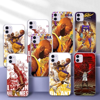 เคสโทรศัพท์มือถือแบบนิ่ม TPU ใส ลาย NBA Kobe 175A สําหรับ Samsung S10 S10E S20 Fe Lite S20 Ultra S21 Plus