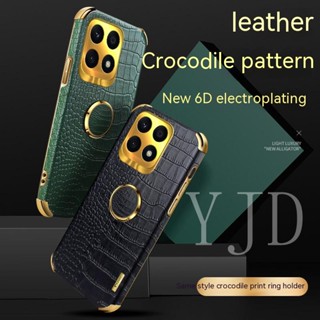 Yjd เคสโทรศัพท์หนัง กันกระแทก พร้อมแหวนตั้งโทรศัพท์ สําหรับ Honor X9a X8a