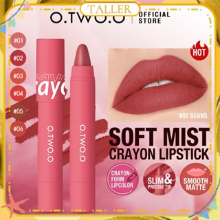 ✧ พร้อม Stcok O.tw O.o Matte Crayon ลิปสติกปากกากำมะหยี่หมอกพื้นผิวลิปกลอสสีสูงการแสดงผลสีกันน้ำติดทนนานแต่งหน้าริมฝีปาก6สีสูง