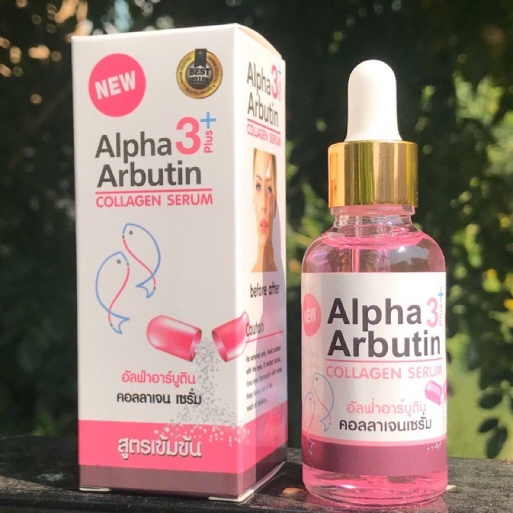 Alpha 3 Arbutin Plus Collagen Serum 40ml เชรั่มอัลฟ่าอาบูติน คอลลาเจน สูตรเข้มข้น