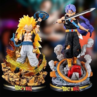 โมเดล อนิเมะ T-Rex Studio Dragon Ball GK PVC Figure Gotenks Trunks Resonance Series Super Saiyan The Third Form DragonBall Gotenks Torankusu โมเดลฟิกเกอร์ ตุ๊กตาโมเดล	Model dolls