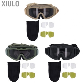 Xiulo HD Scratch Resistant   Ergonomic Frames Windproof  UV Resistant Comfortable Wearing Breathable Dustproof with Lens for Skiing