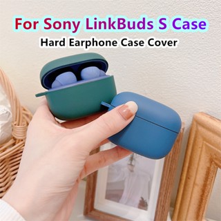 พร้อมส่ง!  เคสหูฟัง แบบแข็ง แต่งไล่โทนสีเทา สําหรับ Sony LinkBuds S