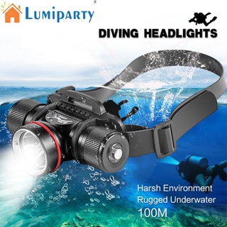 Lumiparty L2 Sst40 Dh06 ไฟฉายคาดศีรษะ Led พลังงานสูง อเนกประสงค์ สําหรับดําน้ํา