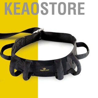 Keaostore Waist Support Band Breathable Black Comfortable Back Support Belt for Patient Disabled