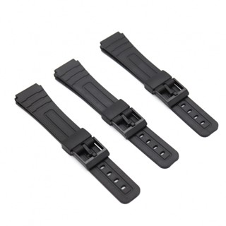 Replacement strap W800H Black PU strap for AE1200 SGW400H 8MM watch accessories