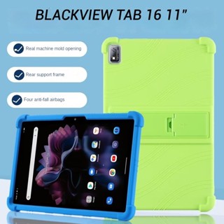 เคสแท็บเล็ตซิลิโคน PC หนา พร้อมขาตั้ง กันกระแทก สําหรับ Blackview Tab 16 11 นิ้ว Blackview Tab16