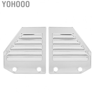 Yohooo Vent Fender Intake Grille  Sturdy Construction Rust Proof Car Exterior Grille Vent Hood Electroplating Bright  for Vehicle