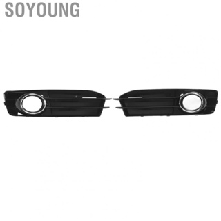 Soyoung 8P0807682  Anticorrosion Antirust Glossy Black Front Bumper Fog Light Grill  Replacement for A3 8P 2009-2012 for Car Exterior Accessories