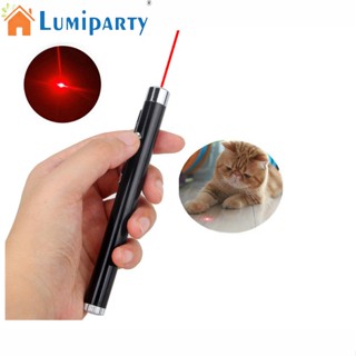 Lumiparty ปากกาชี้เลเซอร์ สีแดง โคมไฟ LED ปากกาเลเซอร์ สําหรับของเล่นฝึกไล่แมว