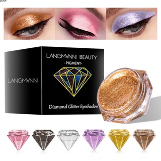 Langmanni 6-Color Diamond Pearl Liquid Eyeshadow Glossy Eyeshadow Liquid Eyeshadow Puueqg