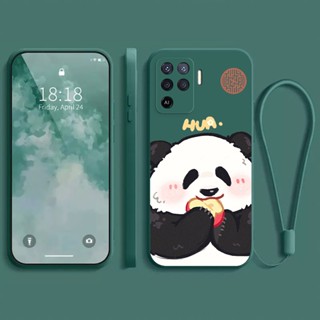 เคส OPPO A94  เคส กรณีโทรศัพท์นิ่มรูปแบบหมีแพนด้าโชคดี