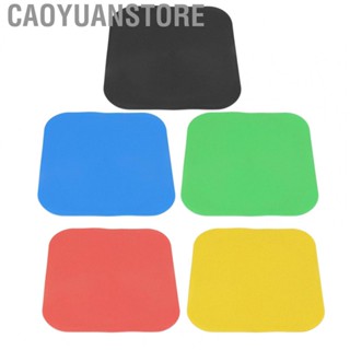 Caoyuanstore 10Pc Square Round Rubber Training Cones Spot Markers for  Soccer Pitch Floor Discs Speed Agility Training 23x23cm