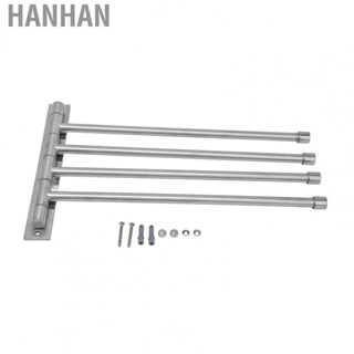 Hanhan 02 015 Rotating Towel  Silver Brushed Stainless Steel 4  Foldable