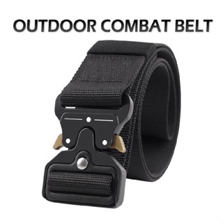 Men Casual Army Adjustable Quick Release Belts Pants Waistband Outdoor