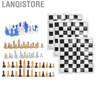 Lanqistore International Chess Pieces Board Set  Chess Set Brush Resistant Exquisite Gift Compact with Storage Iron Box for Outdoor for Friends