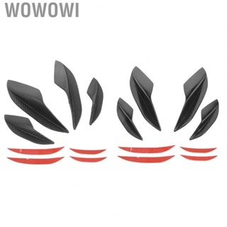 Wowowi Bumper Fin  Durable Bumper Spoiler Lip Colorfast  for Car