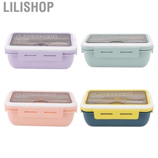 Lilishop Compartment Lunch Box   Bento Box Phone Stand Plastic Silicone  for Office for School