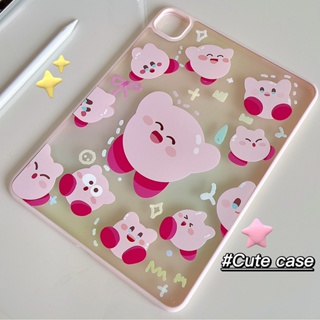 เคสแบบแข็ง ลาย Kirby สีชมพู สําหรับ IPad 7 8 9 10 Air3 Air4 Air5 10.9 นิ้ว Pro10.5 10.2 นิ้ว Pro11 2018 2020 2021 2022