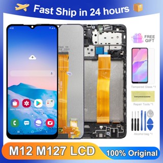 อะไหล่หน้าจอสัมผัสดิจิทัล LCD M127 6.5 นิ้ว สําหรับ Samsung Galaxy M12 M127 SM-M127FN/DS