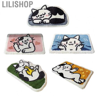 Lilishop Bathroom Carpets  Simple Washable Bath Mats  Cashmere  for Home