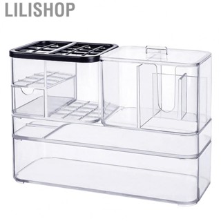 Lilishop Stacking Cosmetic Storage Box  Makeup Organizer Case Free Combination Clear  for Skin Care for Lipstick