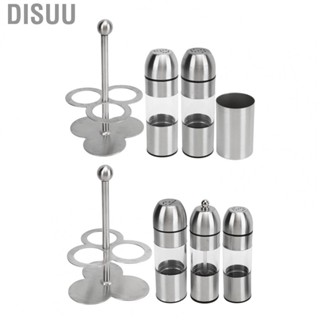 Disuu Stainless Steel Seasoning Bottle Multipurpose  Grade Refillable Rustproof Salt Pepper Containers Set