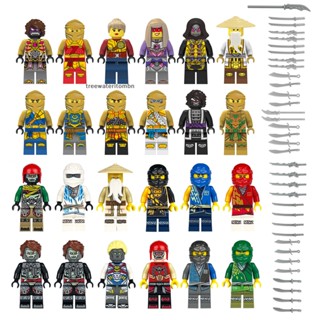 Tt ฟิกเกอร์ตัวต่อ Ninjago Kai Jay Sensei Wu Master ขนาดเล็ก ของเล่นสําหรับเด็ก 24 ชิ้น