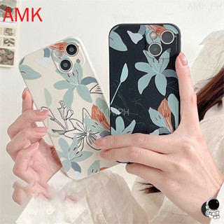 เคสโทรศัพท์มือถือ แบบใส ลายดอกไม้ สีเขียว เรียบง่าย สําหรับ AMK Tecno Spark Go Infinix mart 7 5 6 Hot note 30 30i 20 20s 12 g96 Zero x neo 10 pro 12i 11s 11 10S play nfc hd plus 5g 2023