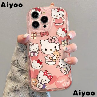 / เคสนิ่ม ป้องกันรอย สําหรับ 13promax✅เคสโทรศัพท์มือถือแบบใส กันกระแทก ลายการ์ตูนแมว สําหรับ Iphone 7 12 xr 14 8p 11xs 0QMK