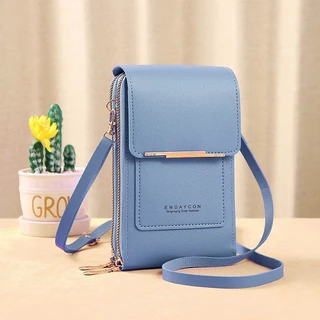(HB-710) baggg.th กระเป๋าใส่โทรศัพท์ ทรงโฟน หนัง Pu สามารถสัมผัสโทรศัพท์ได้