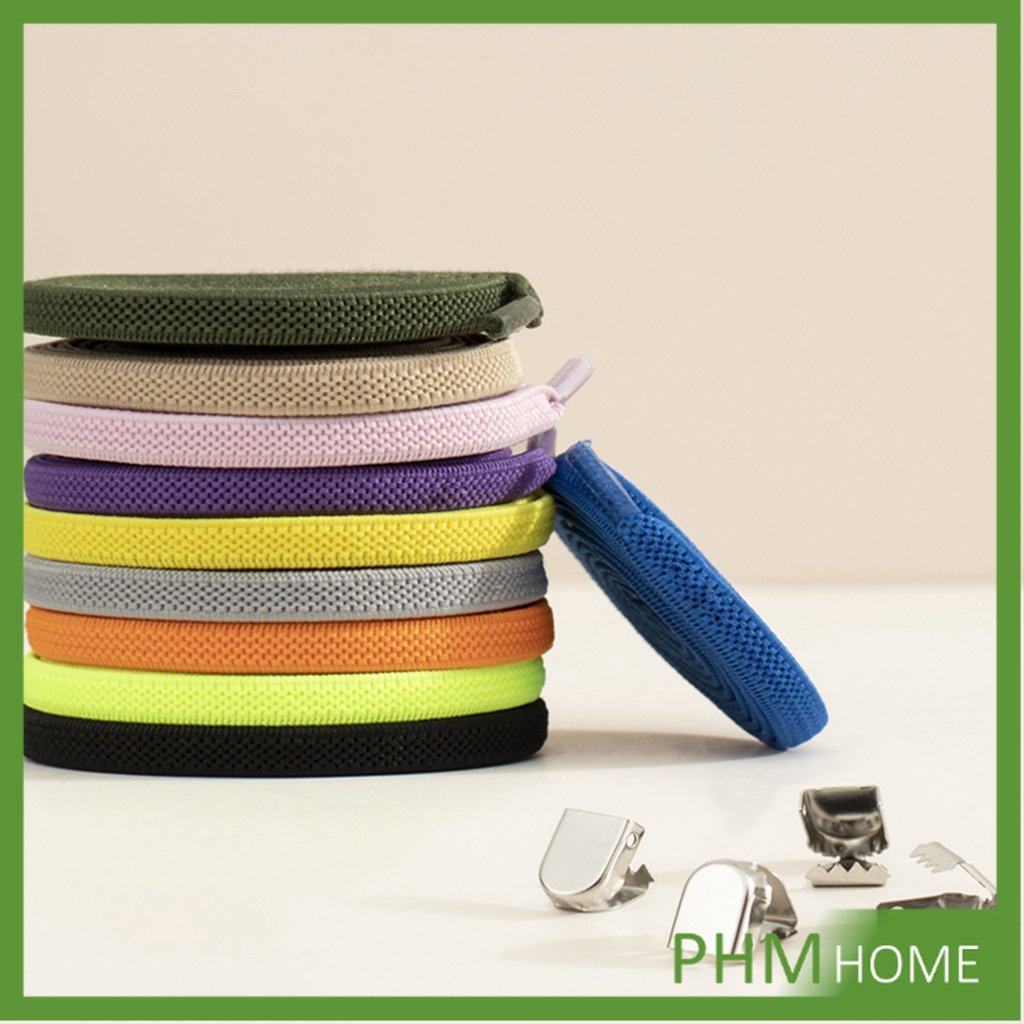 เชือกรองเท้ายืดหยุ่น แบบคลิปล๊อคไม่ต้องผูก สำหรับเด็ก ผู้ใหญ่ 1 คู่ shoelace - รูปที่ 3