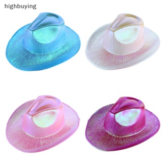 [highbuying] หมวกคาวบอย ประดับไข่มุก สไตล์ตะวันตก สําหรับผู้หญิง พร้อมส่ง