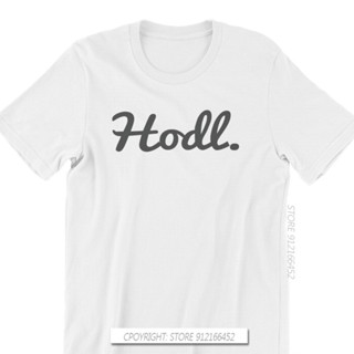 เสื้อยืด ผ้าฝ้าย ทรงหลวม ขนาดใหญ่ พิมพ์ลาย Bitcoin Cryptocurrency Meme Hodl สไตล์วินเทจ สําหรับผู้ชาย