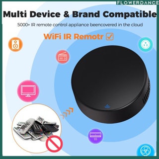 Tuya Universal Infrared Ir Wifi Remote Control Smart Home Smart Life Alexa Google Nest Home Siri Air Cond Tv Fan Remote ดอกไม้