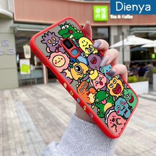 เคสโทรศัพท์มือถือ ซิลิโคนนุ่ม ใส กันกระแทก ขอบสี่เหลี่ยม ลายการ์ตูนมอนสเตอร์ สําหรับ Samsung galaxy S9 S9 Plus